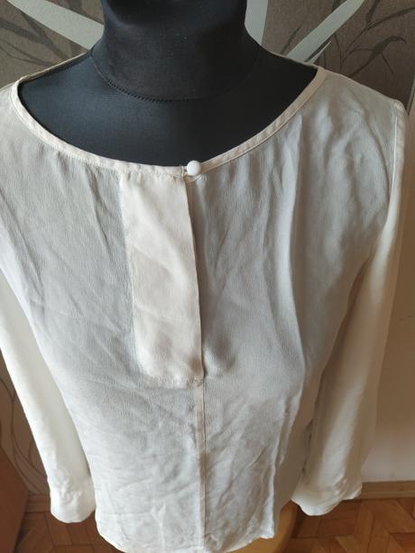 Maslová ľahká blúzka., bandolera,s