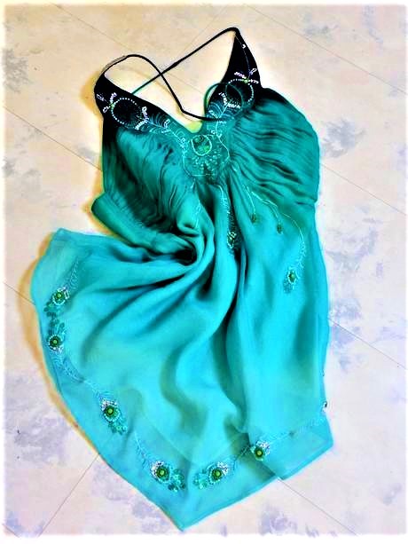 Smaragdový top fairycore, 40