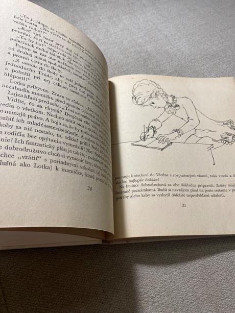 Krásna stará retro kniha lujza a lotka 1973,
