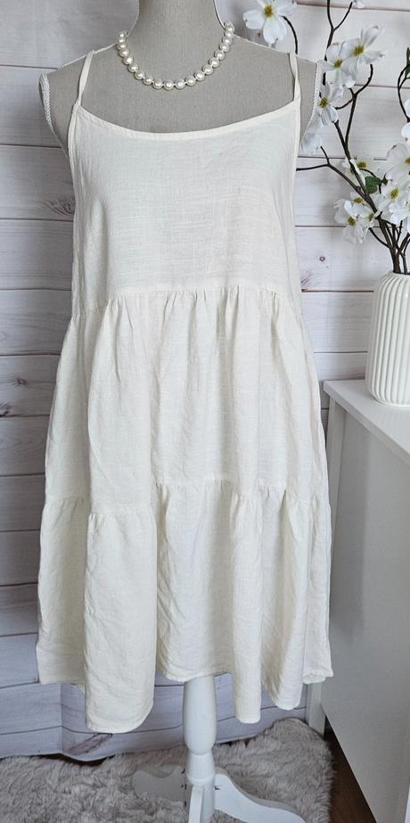 Krásne krémové šaty, sinsay,l