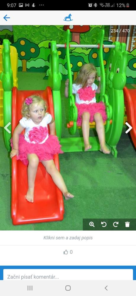 Nádherné tutu šatičky pre slečnu bohato riasené, 110