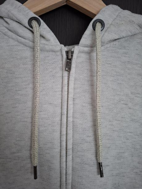Šedá prskaná mikina na zips, m