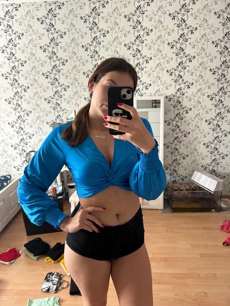 Crop blúzka, new yorker,m