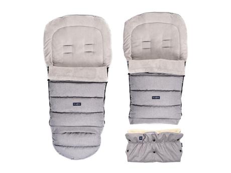 Womar fusak i grow fleece svetlosivý, womar zaffiro