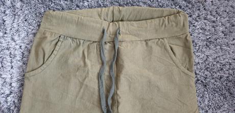 Letné elastické nohavice m/l, m