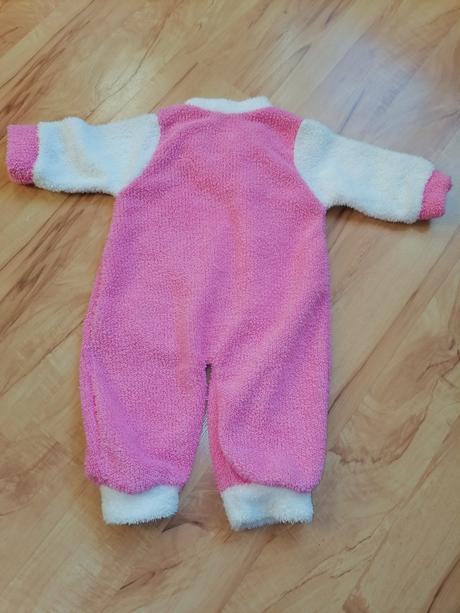 Huňatý ružový overal - 68, 68