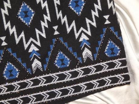 H&m divided vyšívaná sukňa, h&m,40