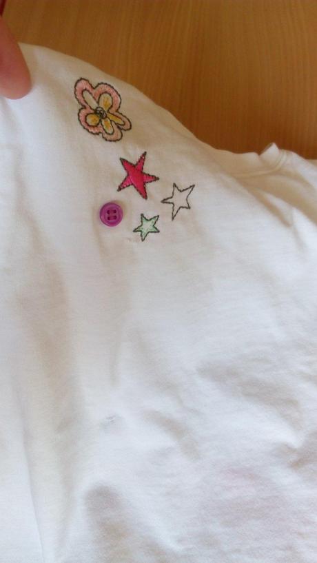 Vyšívané tričko s dievčaťom, asi na 5-6 r., next,116