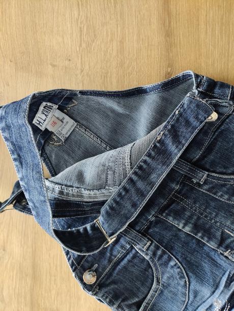 Riflová suknička na traky, 116