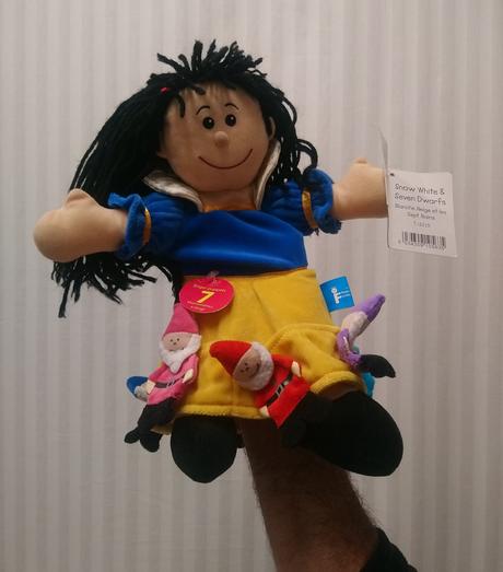 Sada maňušky ruka, prsty snehulienka, 7 trpaslíkov,