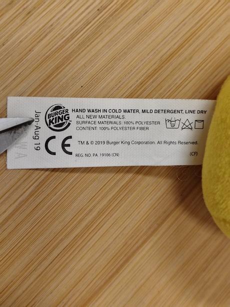 Zberateľský plyšák burger king emoji 2019,10 cm, 