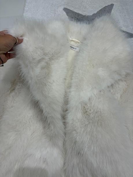 Biely kožuch s/m, m / s