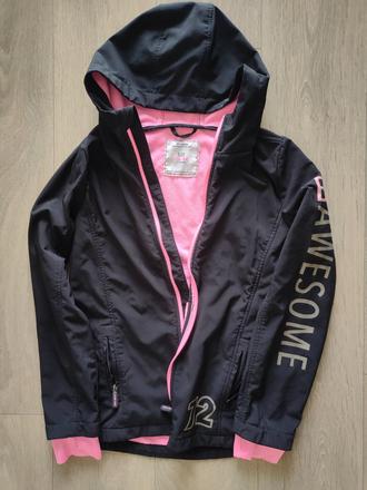 Dievčenská softshell. vetrovka girls united,12-14r, 158