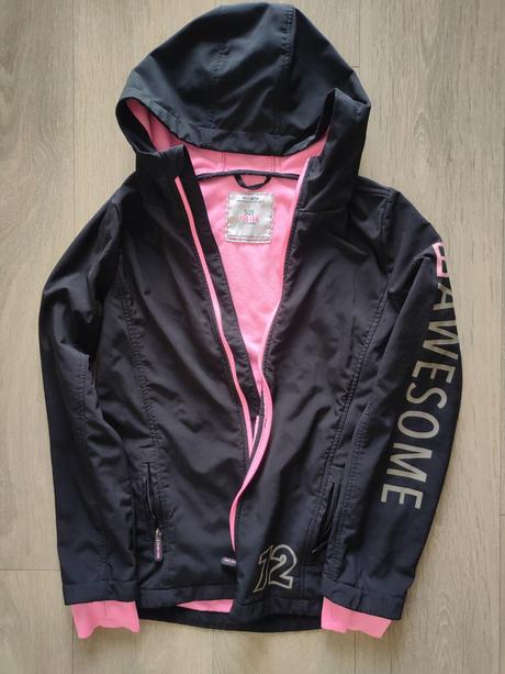 Dievčenská softshell. vetrovka girls united,12-14r, 158