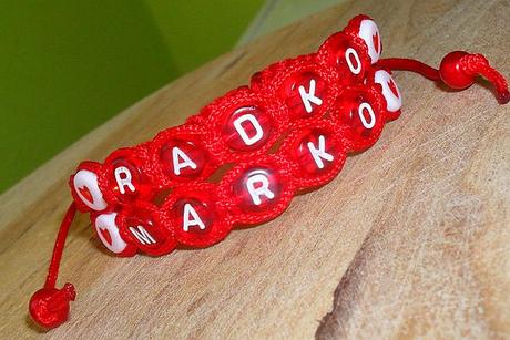 Naramky dvojradove s menom  ale aj s datumom, 