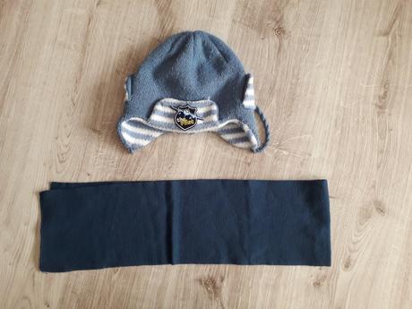 Zimná čiapka ušanka + šál - lietadlo, 104