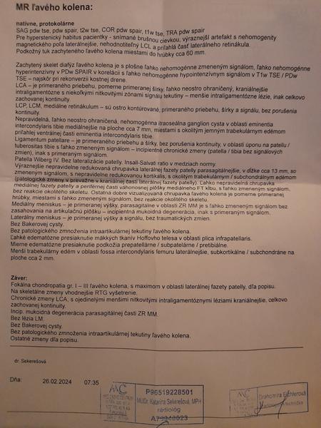 Kto mi pomôže vysvetliť výsledky magnetickej rezonancie?