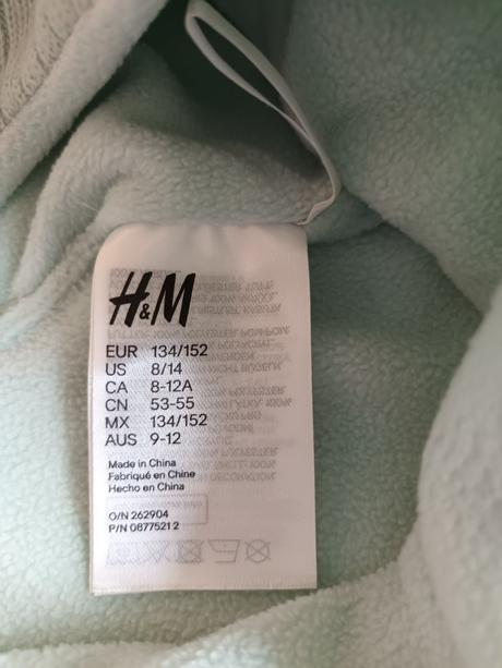 Teplučká zimná čiapka s brmbolcom, veľkosť 134 cm, h&m,134
