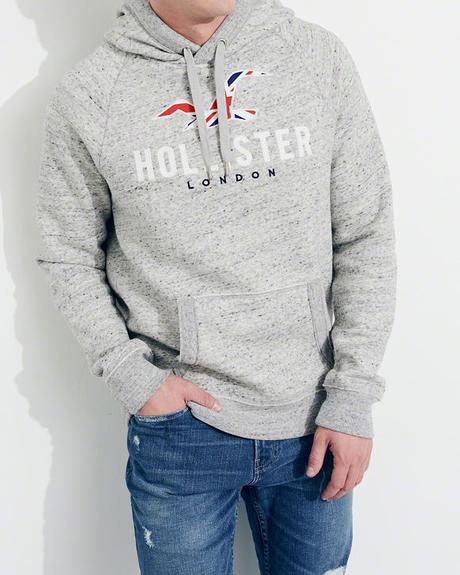 Mikinka s kapuckou hollister vel. l, abercrombie&fitch,l