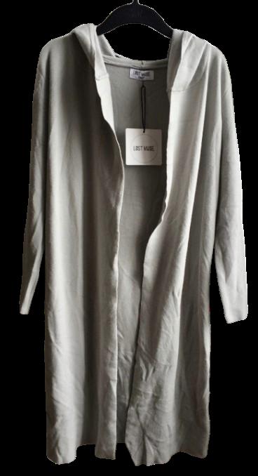Lost muse eight dlhý sivý kardigan vel.36/s, 36 / s