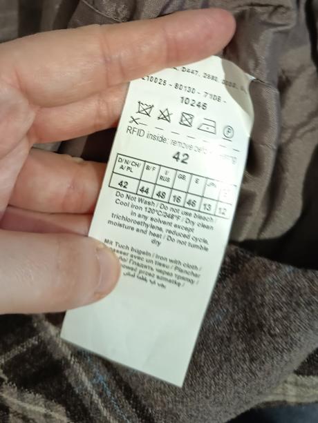 Karovaná hnedá sukňa, gerry weber,xl