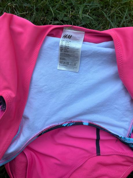 Plavky jednodielne palmy 10-12 rokov, h&m,152