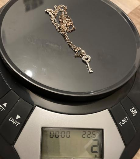 Strieborná retiazka na krk+prívesok kľúčik, 