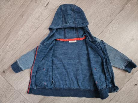 Modrá akoby riflová bundička next 68, next,68