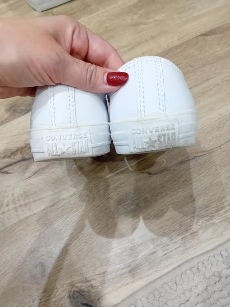 Biele kožené converse tenisky, converse,39