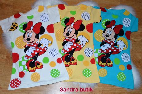 Detské šatičky ala minnie mouse, 86 - 134