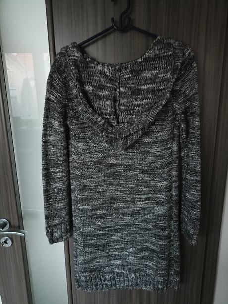 Predĺžený sveter s kapucňou, 146/152, takko,152