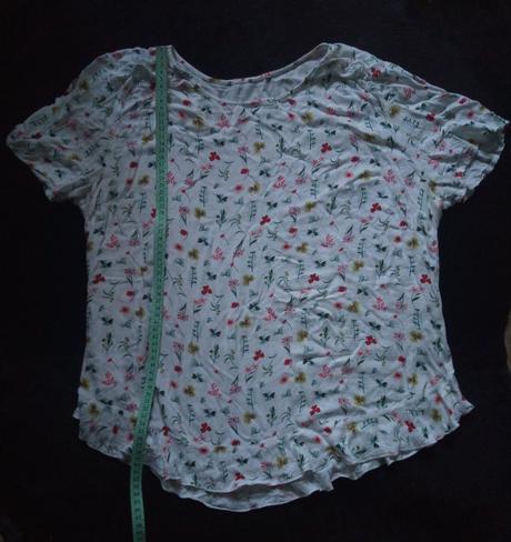 Ľahká voľná kvetinková blúzka, m