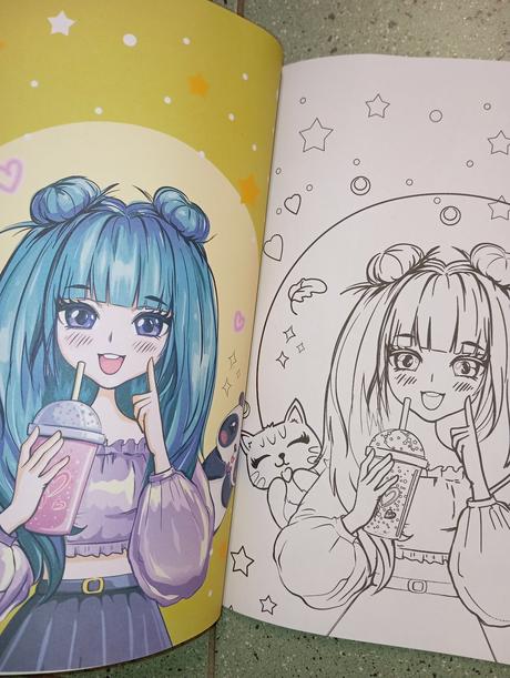 Manga omaľovánka color action, 