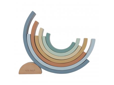 Little dutch skladačka drevená dúha forest friends,