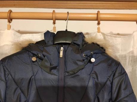 Modrá lyžiarská zimná bunda s kožušinou, mckinley,s