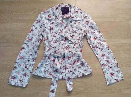 Krátky jesenný trenčkot, xs