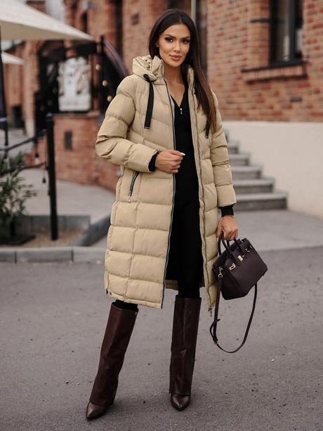 Zimná dlhá bunda, l