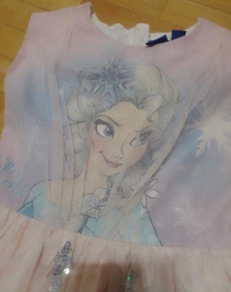 Šaty elza vianočné disney, 122