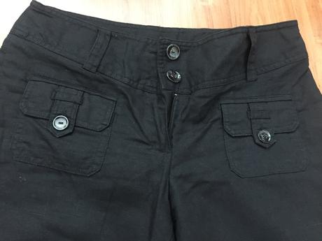 Tenké plátené nohavice, camaieu,38