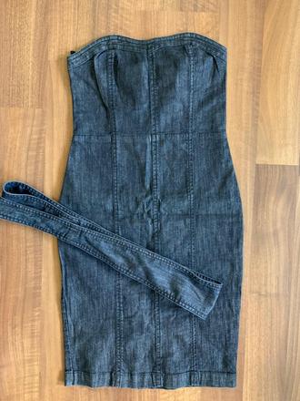 Slim riflove strechove saty, pull&bear,36