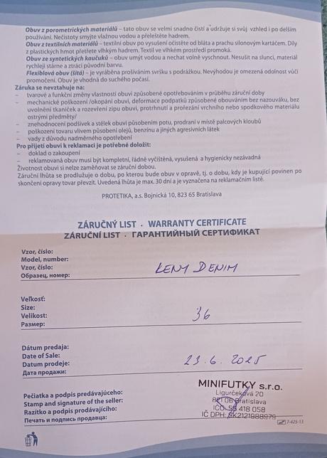 Protetika keny denim č. 36, protetika,36