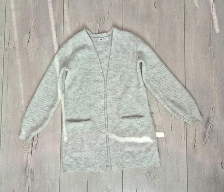 Dlhý sivý sveter, h&m,152