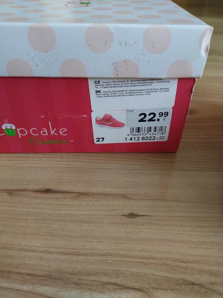 Dievčenské botasky, cupcake,27