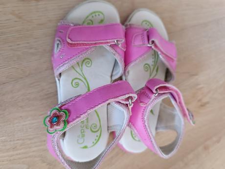 Sandále letné, cupcake,26