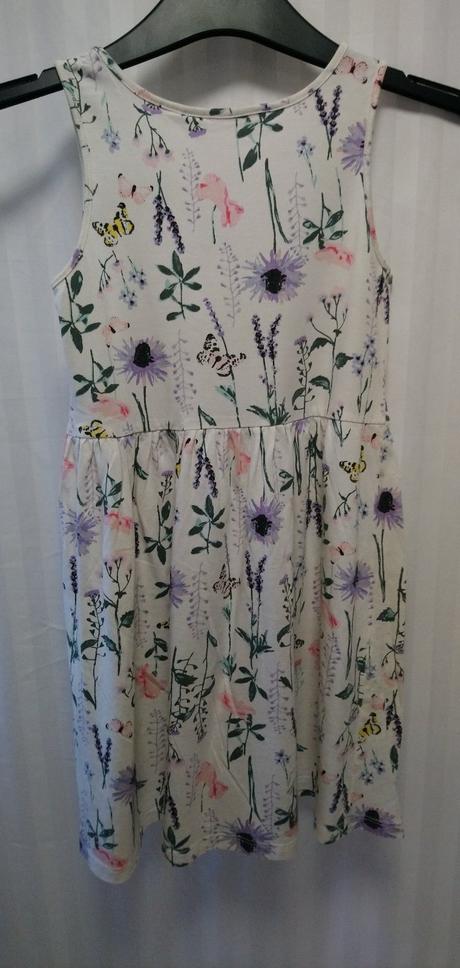 2 ks dievčen. šaty s farebným vzorom, h&m, 122-128, h&m,128