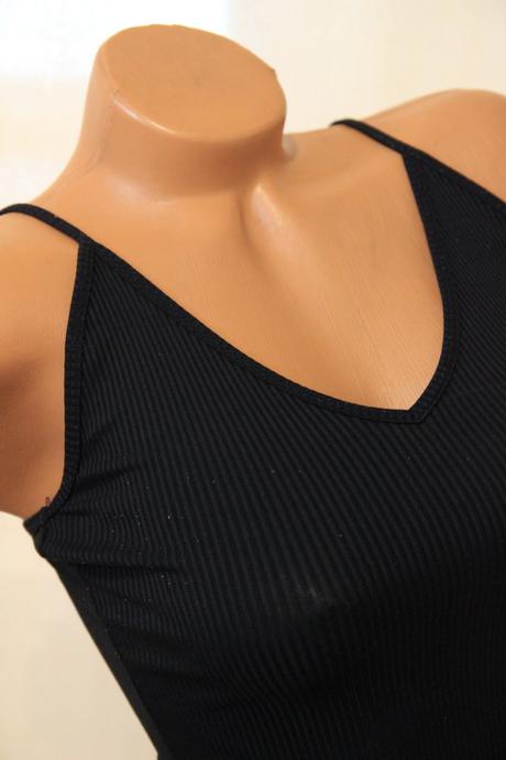 Čierny body top, xs/s, xs