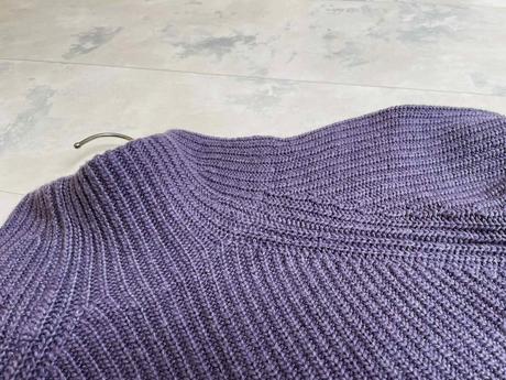 Vlnený teplý pulover over size, l