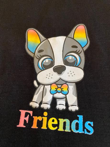 Legínky friends čierne, 104 / 116 / 128 / 152