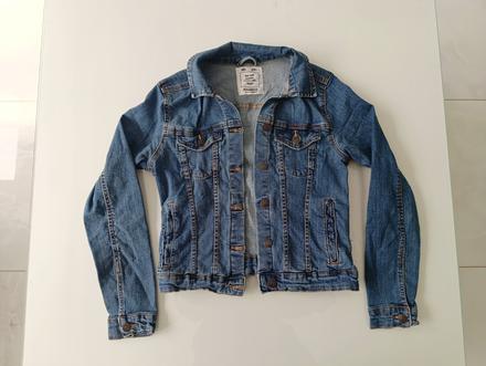 Dámska riflova bunda, pull&bear,m