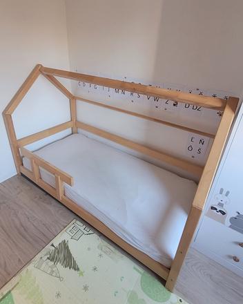 Domcekova postel, šírka (cm): 90,dĺžka (cm): 200